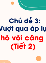 Chủ đề 3Ứng phó với căng thẳngTiết 2